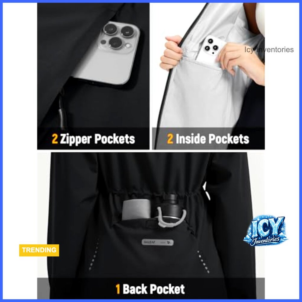 Waterproof Polyester Rain Jacket Lightweight Pack… - image 5